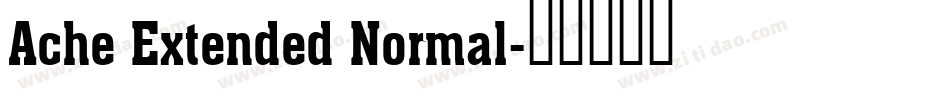 Ache Extended Normal字体转换